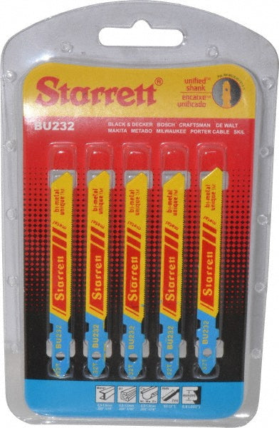 Starrett 68731 Jigsaw Blade Bi-Metal, 32 TPI, 0.04" Blade Thickness, 5/16" Blade Width