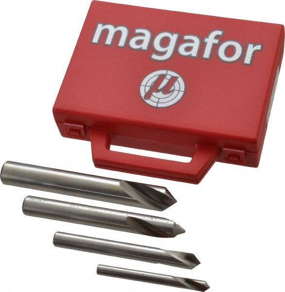 Magafor 81195000004 4 Piece 90&deg 1/4 to 5/8" Spotting Drill Set