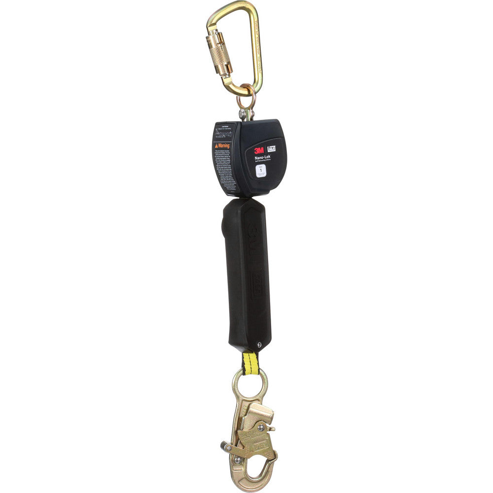 DBI-SALA 7100313156 Self-Retracting Lanyards, Lifelines & Fall Limiters Length (Feet) 6.000  Housing Material Nylon Thermoplastic  Extended Length 6.00  Capacity (Lb.) 420  Lifeline Material Webbing