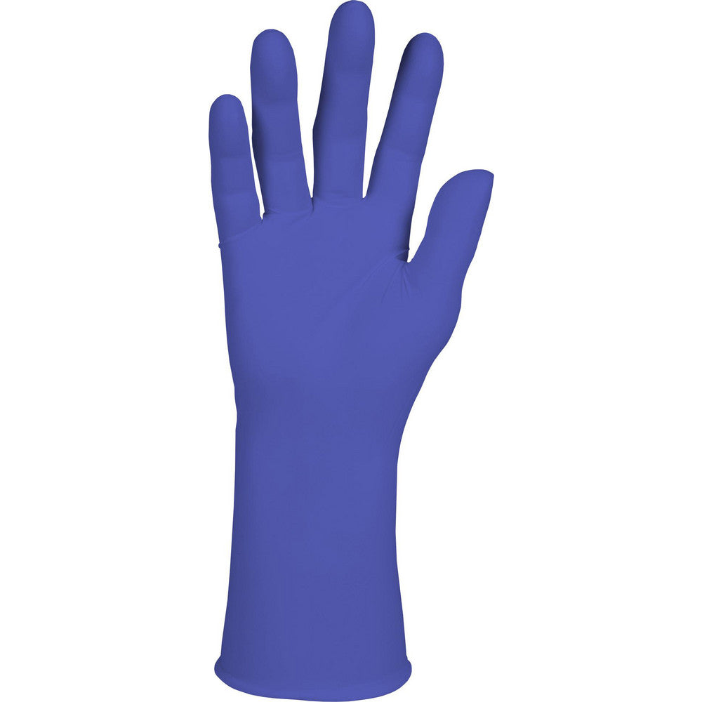 Kimtech 55876 Disposable/Single Use Gloves Primary Material Nitrile  Thickness (mil) 7.0  Grip Surface Grain (Fingertips)  Grade Cleanroom  Cuff Type Extended  Length (Inch) 12.0