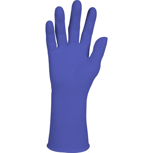 Kimtech 55876 Disposable/Single Use Gloves Primary Material Nitrile  Thickness (mil) 7.0  Grip Surface Grain (Fingertips)  Grade Cleanroom  Cuff Type Extended  Length (Inch) 12.0