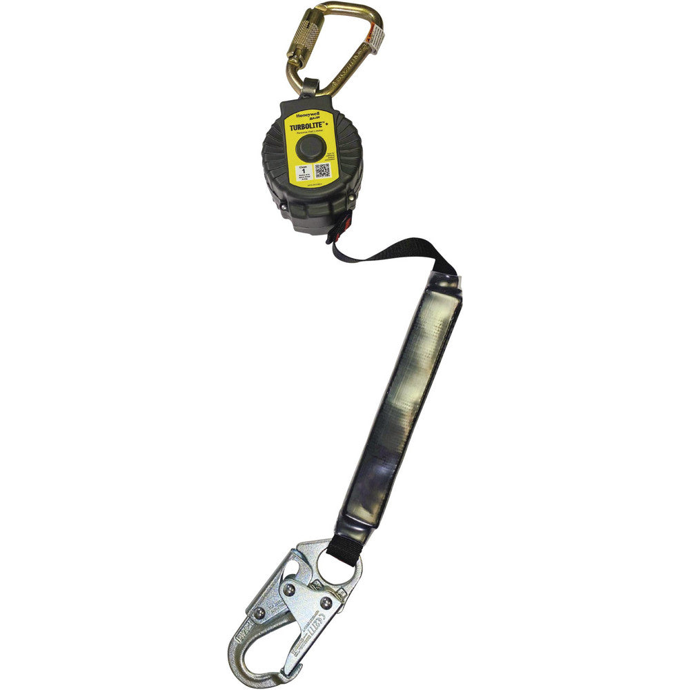 Miller MTL-OHW1-08/6FT Self-Retracting Lanyards, Lifelines & Fall Limiters Type Fall Limiter  Length (Feet) 6.000  Housing Material Nylon  Load Capacity 420  Lanyard and Connector Aluminum Locking Rebar Hook  Construction Type Webbing