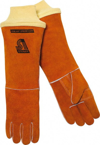 Steiner 21918-KSC-L Welding Gloves Size Large, Cowhide Leather, Stick Welding Application