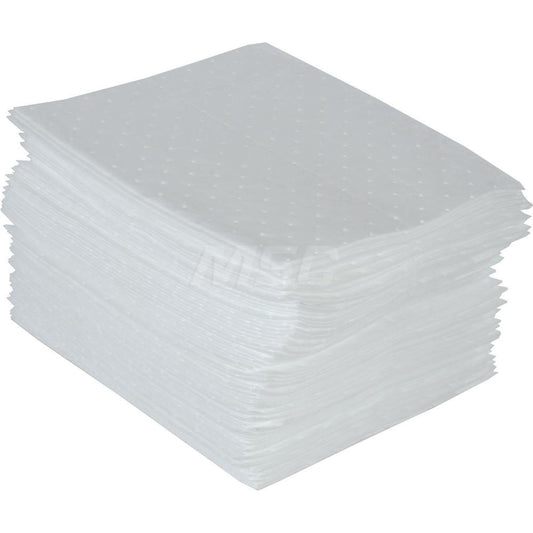 PRO-SAFE Q100P Sorbent Pad Oil Only Use, 17" Wide, 19" Long, 33 gal, White