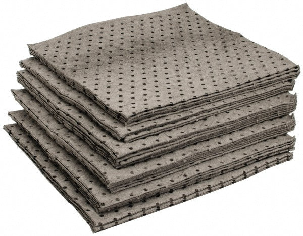PRO-SAFE UQ100P Sorbent Pad Universal Use, 15" Wide, 17" Long, 33 gal, Gray