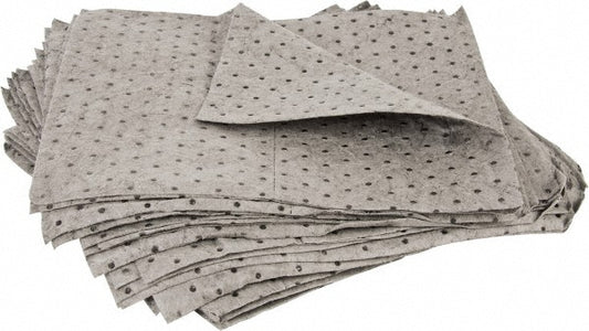 PRO-SAFE UQ200P Sorbent Pad Universal Use, 15" Wide, 17" Long, 33 gal, Gray