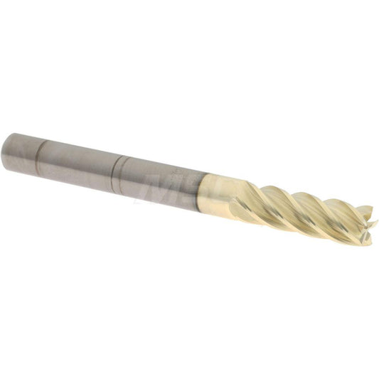 Accupro 316002 Square End Mill 1/4'' Dia, 3/4'' LOC, 1/4'' Shank Dia, 2-1/2'' OAL, 5 Flutes, Solid Carbide