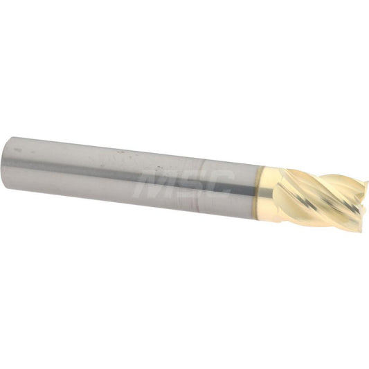 Accupro 316033 Square End Mill 3/8'' Dia, 1/2'' LOC, 3/8'' Shank Dia, 2-1/2'' OAL, 5 Flutes, Solid Carbide