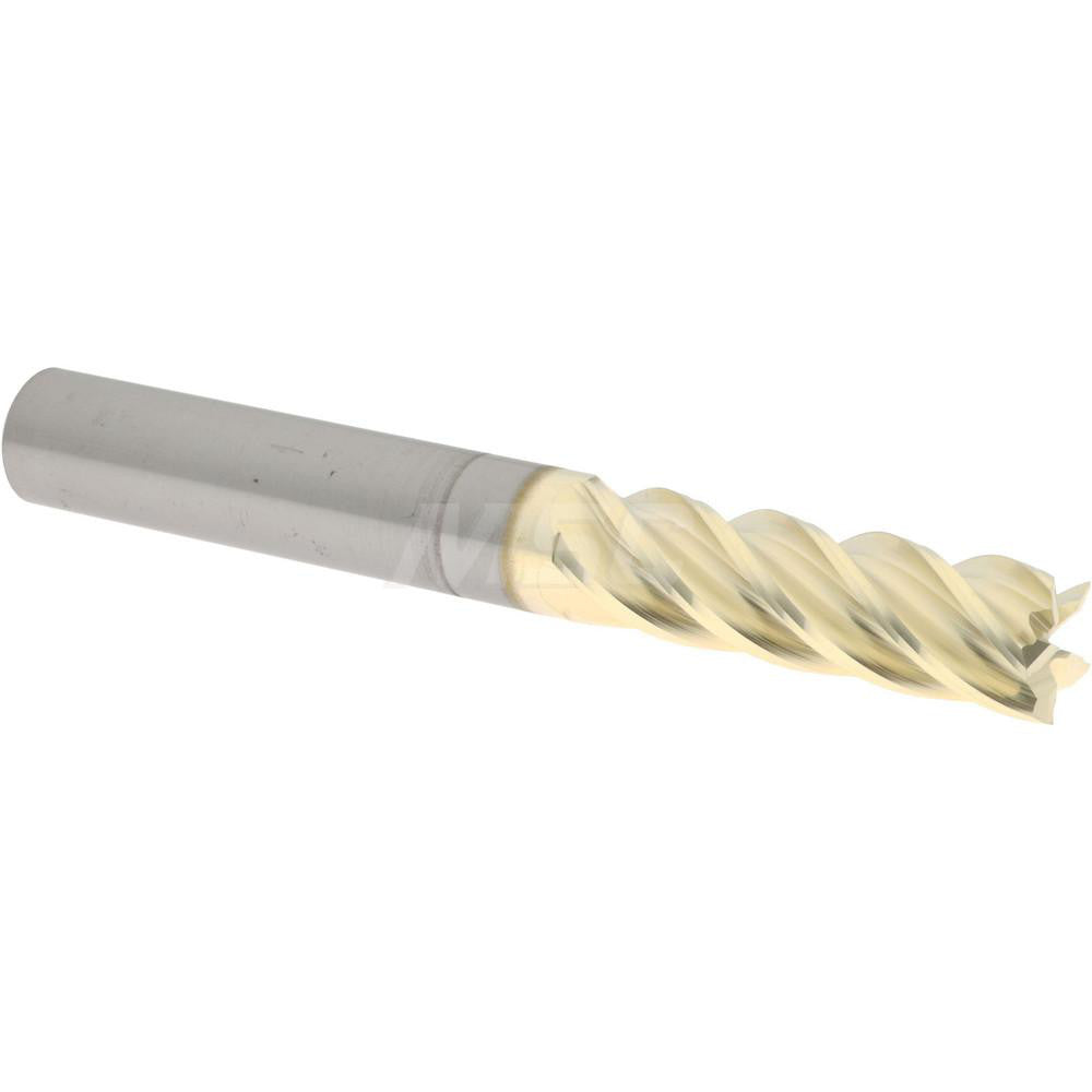 Accupro 316044 Square End Mill 3/8'' Dia, 1-1/4'' LOC, 3/8'' Shank Dia, 3'' OAL, 5 Flutes, Solid Carbide