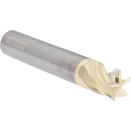 Accupro 316056 Square End Mill 1/2'' Dia, 5/8'' LOC, 1/2'' Shank Dia, 3'' OAL, 5 Flutes, Solid Carbide