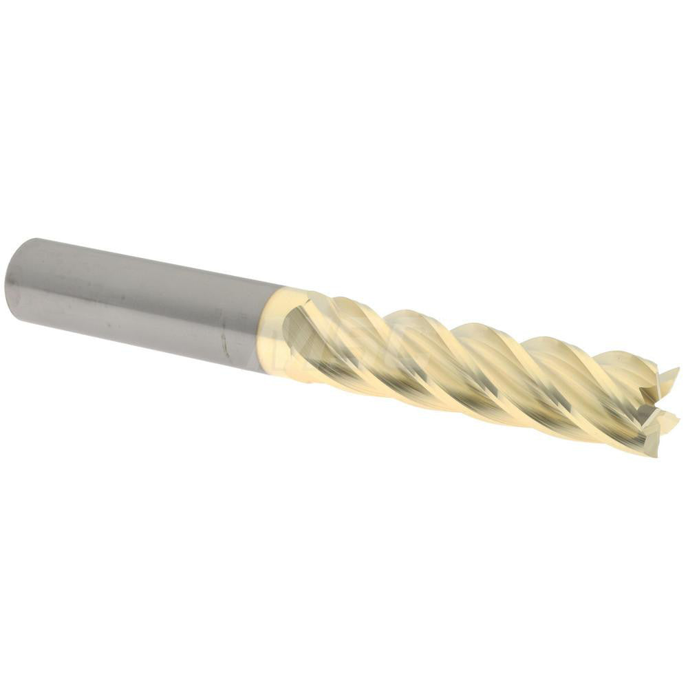Accupro 316068 Square End Mill 1/2'' Dia, 2'' LOC, 1/2'' Shank Dia, 4'' OAL, 5 Flutes, Solid Carbide