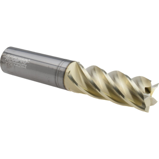 Accupro 316087 Square End Mill 5/8'' Dia, 1-5/8'' LOC, 5/8'' Shank Dia, 3-1/2'' OAL, 5 Flutes, Solid Carbide