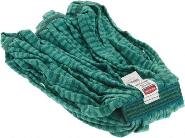 Rubbermaid FGT81306GR00 Wet Mop Pad Quick Change, Large, Green Mop, Microfiber