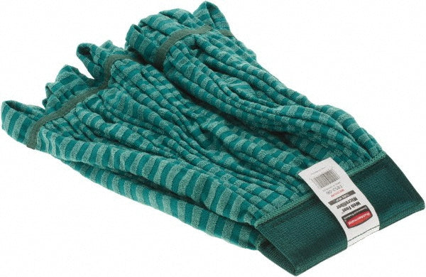 Rubbermaid FGT85206GR00 Web Foot Medium 20 OZ Microfiber Tube Wet Mop, 5" Headband, Green