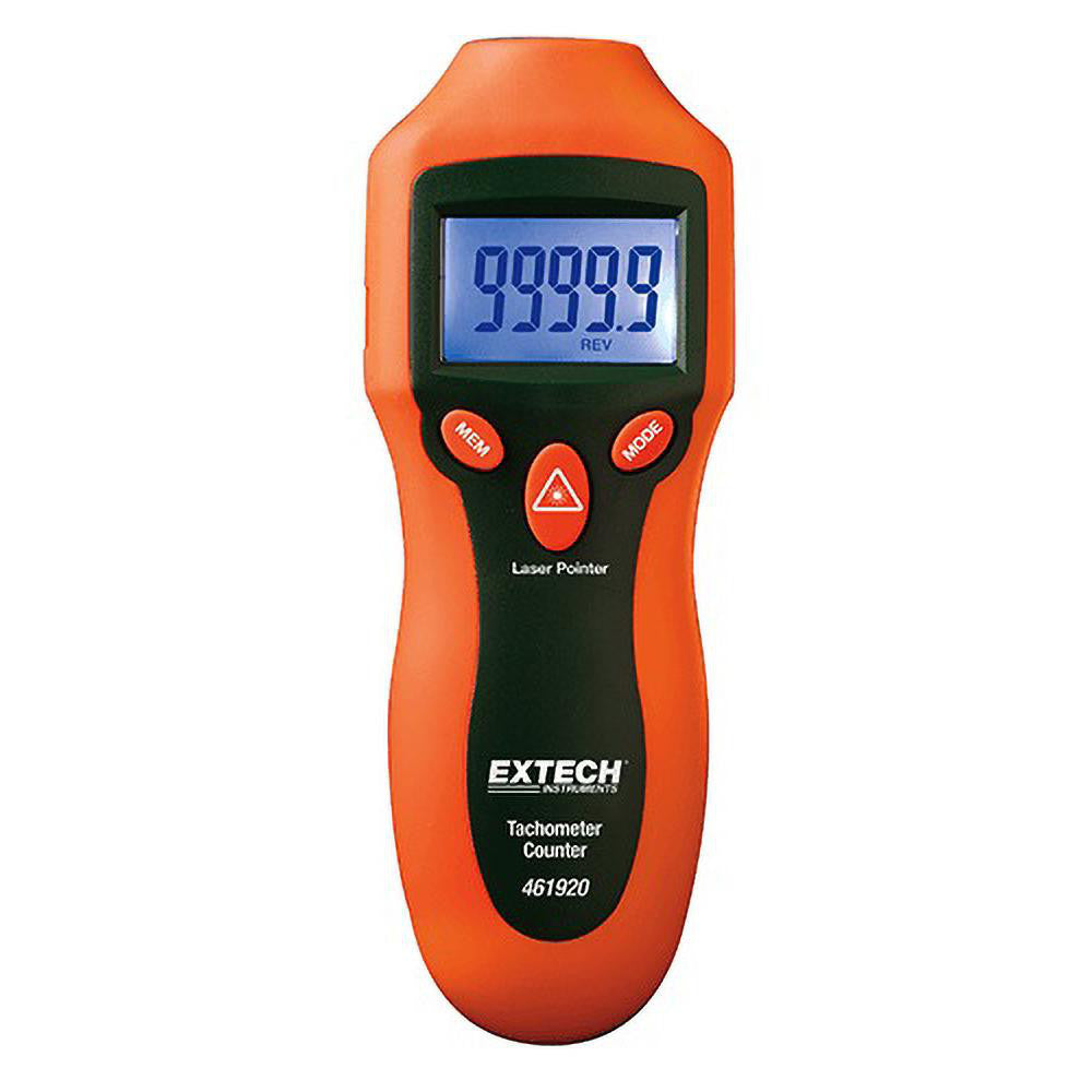 Extech 461920 Accurate up to 0.05%, 0.1 RPM Resolution, Noncontact Tachometer