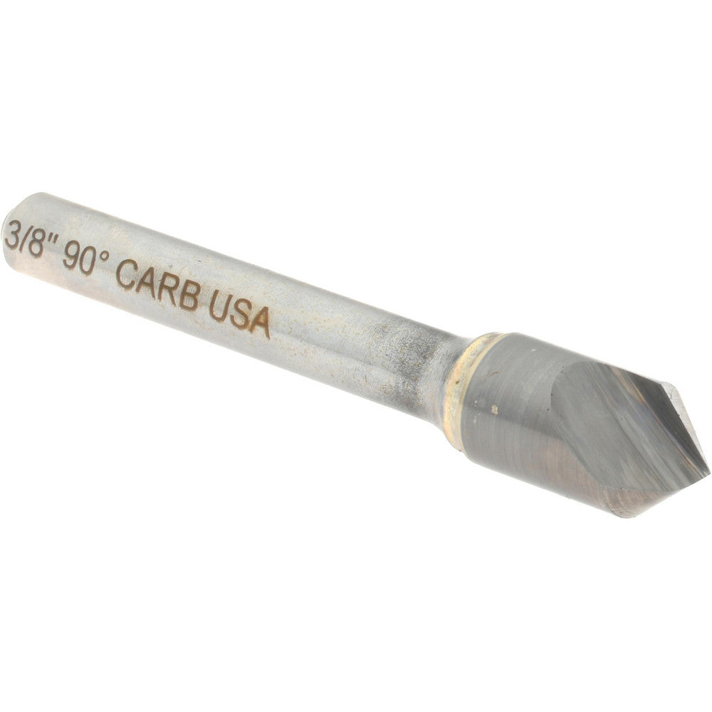 Hertel 331-005070 Countersink 3/8" Head Dia, 90.00 deg Included Angle, 1 Flute, Solid Carbide, Right Hand Cut