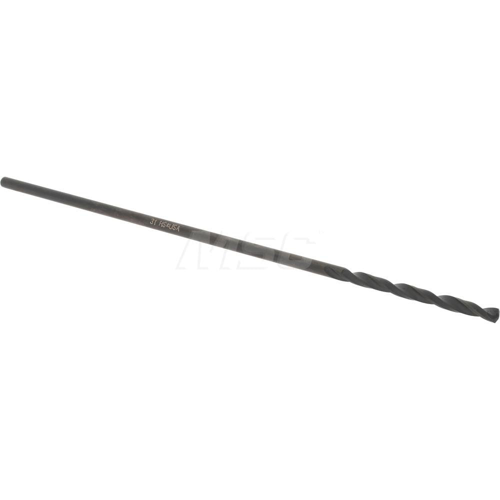 Hertel 906 31 Aircraft Extension Drill Bit #31, 135 &deg Point, High Speed Steel