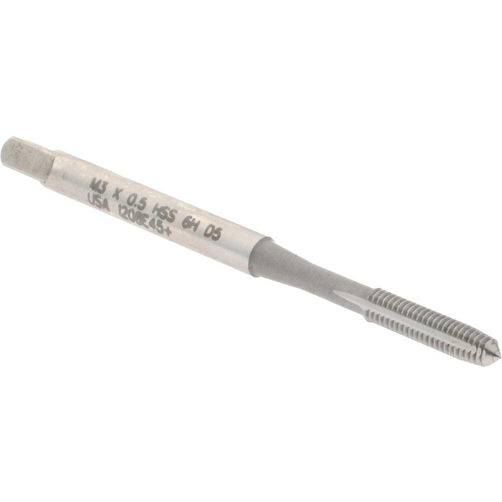 Hertel K010450AS Thread Forming Tap M3x0.5 Metric, Plug Chamfer, High-Speed Steel, Bright/Uncoated Finish