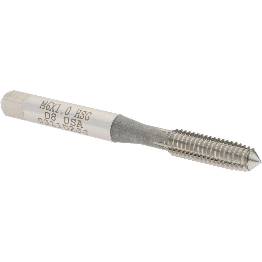 Hertel K010456AS Thread Forming Tap M6x1 Metric, Plug Chamfer, High-Speed Steel, Bright/Uncoated Finish