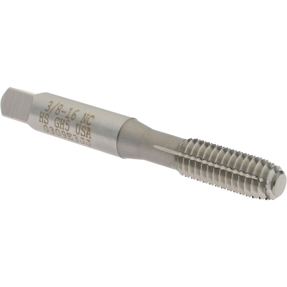 Hertel K010390AS Thread Forming Tap 3/8-16 UNC, 2B Class of Fit, Bottoming Chamfer, High-Speed Steel, Bright/Uncoated Finish