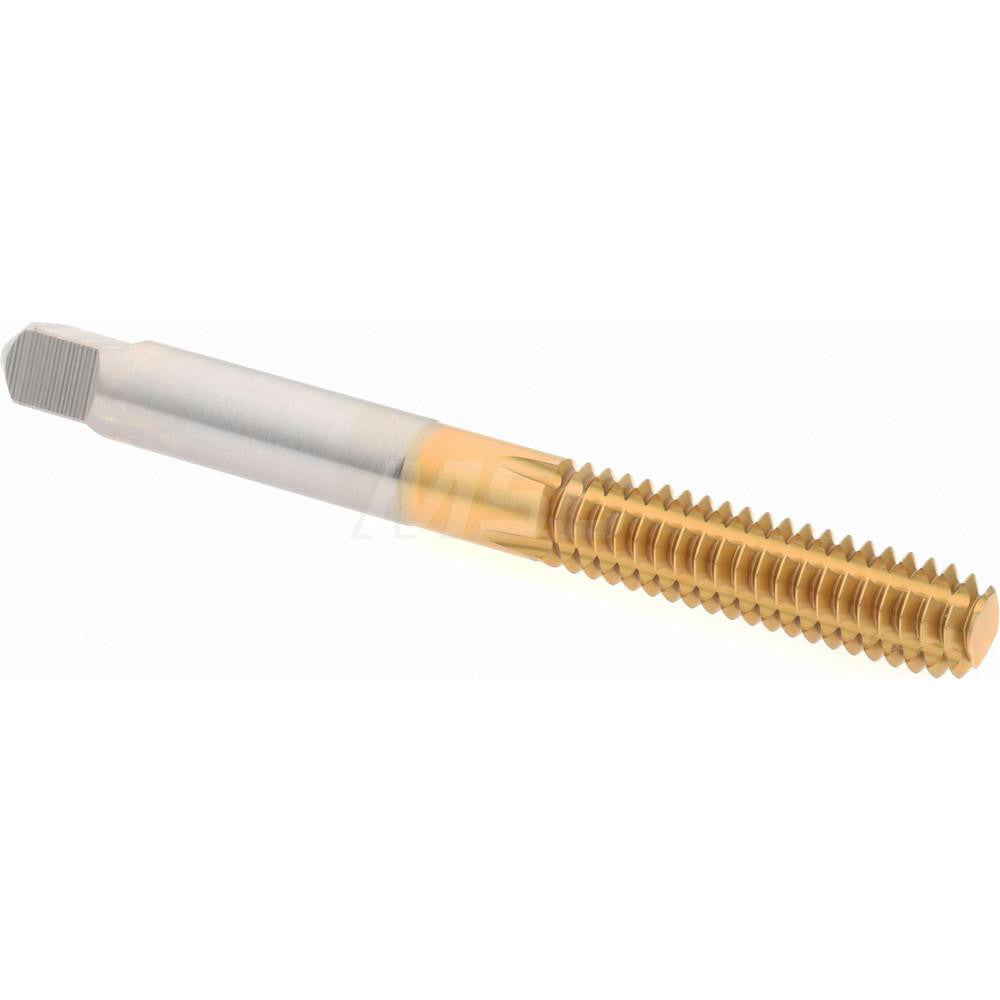 Hertel K010369AS25 Thread Forming Tap 1/4-20 UNC, Bottoming Chamfer, High-Speed Steel, Titanium Nitride Finish
