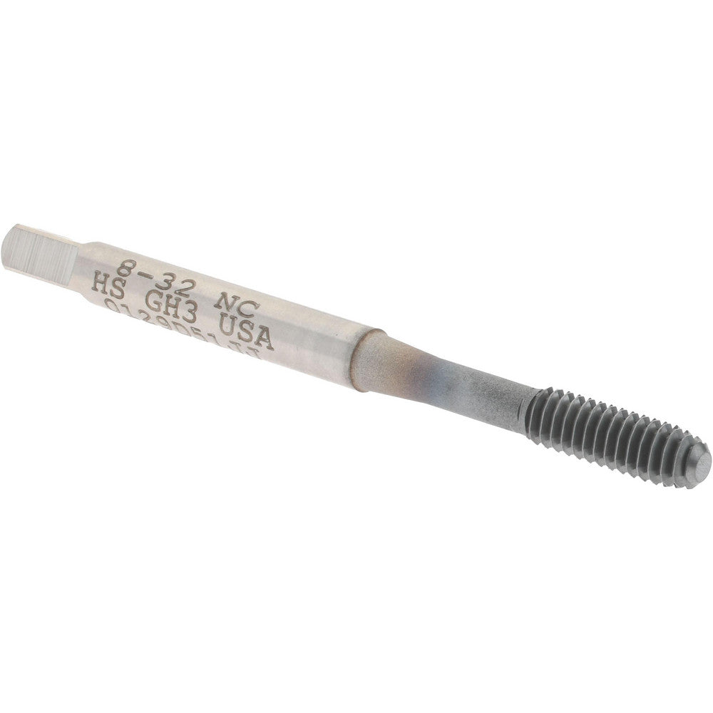 Hertel K010341AS85 Thread Forming Tap #8-32 UNC, 2B Class of Fit, Bottoming Chamfer, High-Speed Steel, TiCN Finish