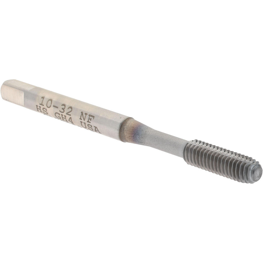 Hertel K010355AS85 Thread Forming Tap #10-32 UNF, Bottoming Chamfer, High-Speed Steel, TiCN Finish