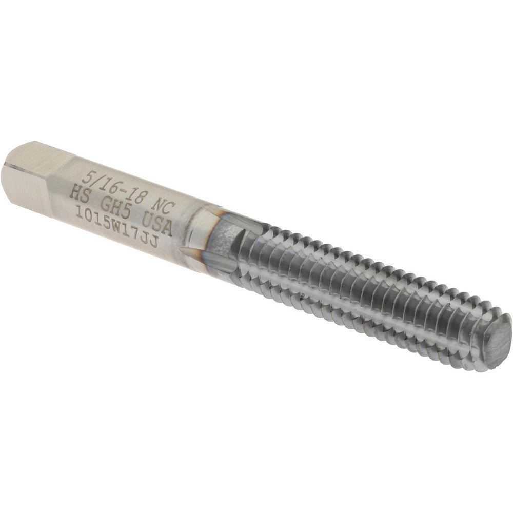 Hertel K010378AS85 Thread Forming Tap 5/16-18 UNC, 2B Class of Fit, Bottoming Chamfer, High-Speed Steel, TiCN Finish