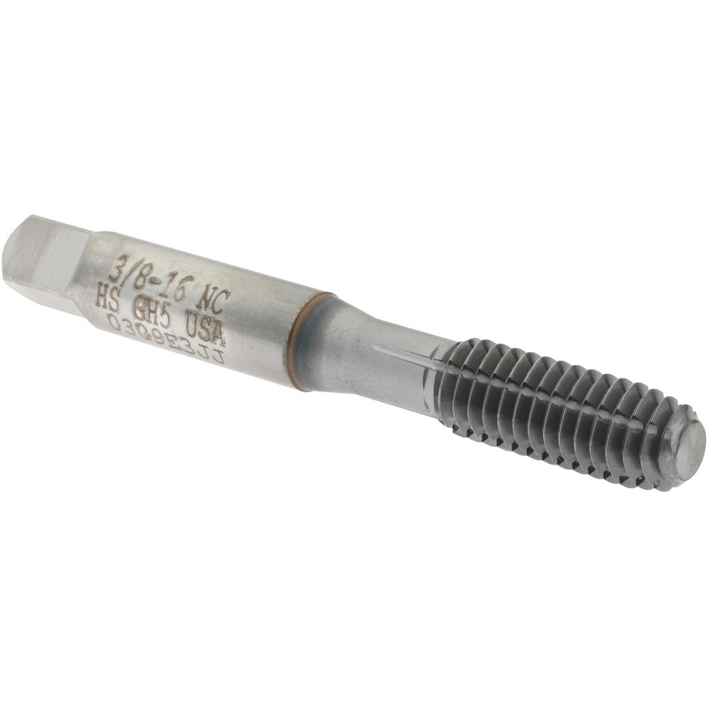 Hertel K010390AS85 Thread Forming Tap 3/8-16 UNC, 2B Class of Fit, Bottoming Chamfer, High-Speed Steel, TiCN Finish