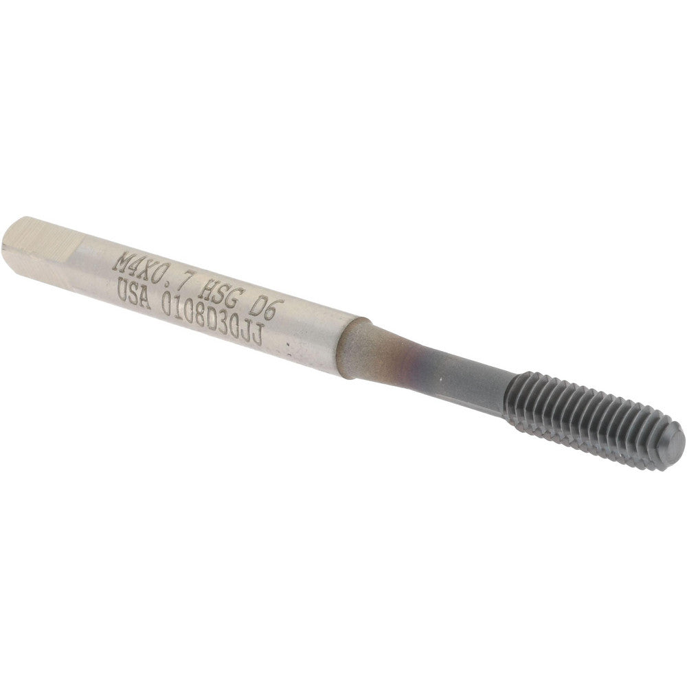 Hertel K010453AS85 Thread Forming Tap M4x0.7 Metric, Bottoming Chamfer, High-Speed Steel, TiCN Finish