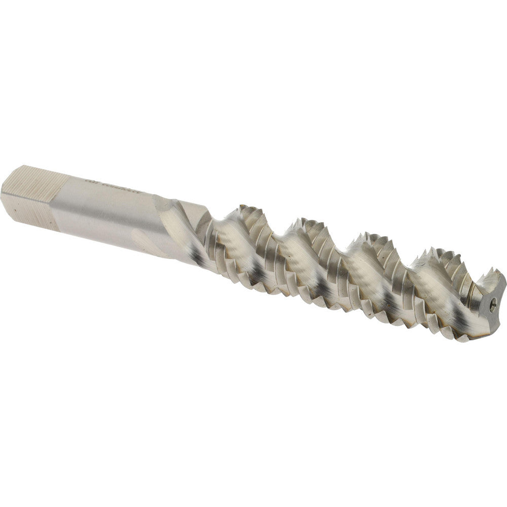 Hertel K027684AS Spiral Flute Tap M12x1.75, Metric Coarse, 3 Flute, Bottoming Chamfer, 6H Class of Fit, High-Speed Steel, Bright/Uncoated Finish