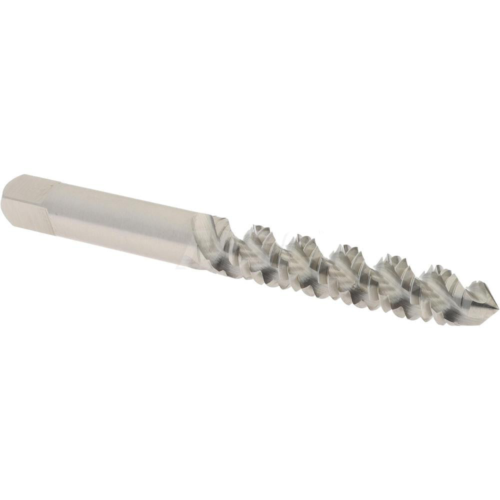 Hertel K008343AS Spiral Flute Tap 1/4-20, UNC, 3 Flute, Plug Chamfer, 3B Class of Fit, High-Speed Steel, Bright/Uncoated Finish