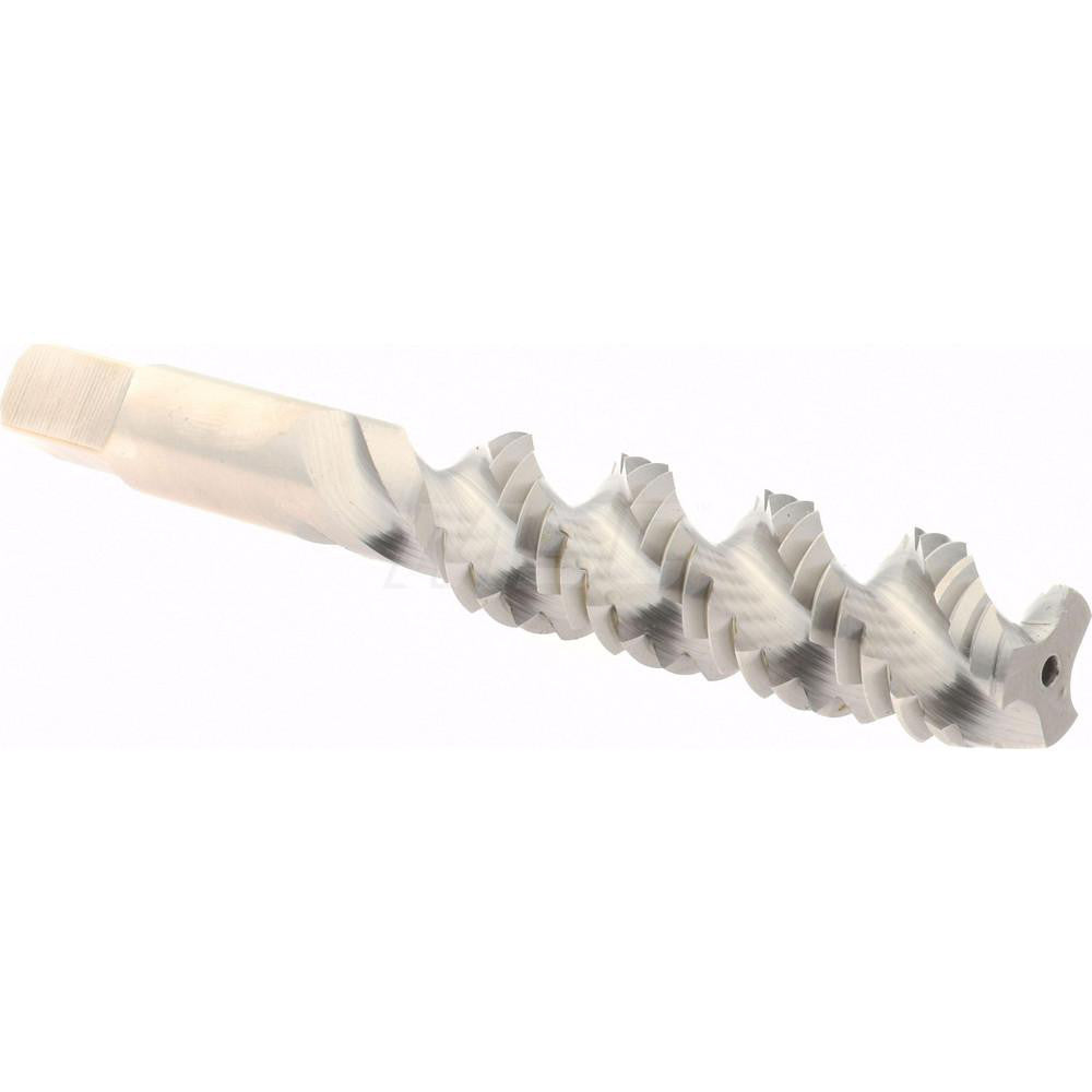 Hertel K008522AS Spiral Flute Tap 1/2-13, UNC, 3 Flute, Plug Chamfer, 3B Class of Fit, High-Speed Steel, Bright/Uncoated Finish