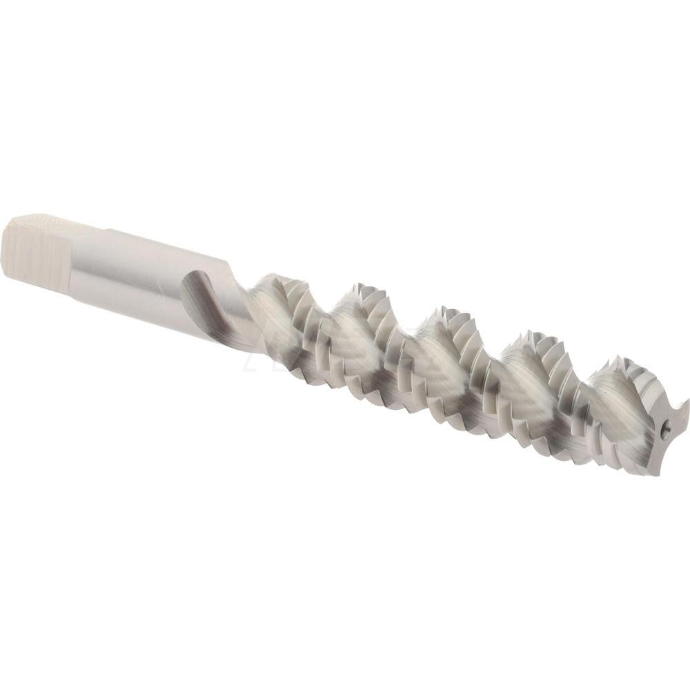 Hertel K027683AS Spiral Flute Tap M12x1.75, Metric Coarse, 3 Flute, Plug Chamfer, 6H Class of Fit, High-Speed Steel, Bright/Uncoated Finish