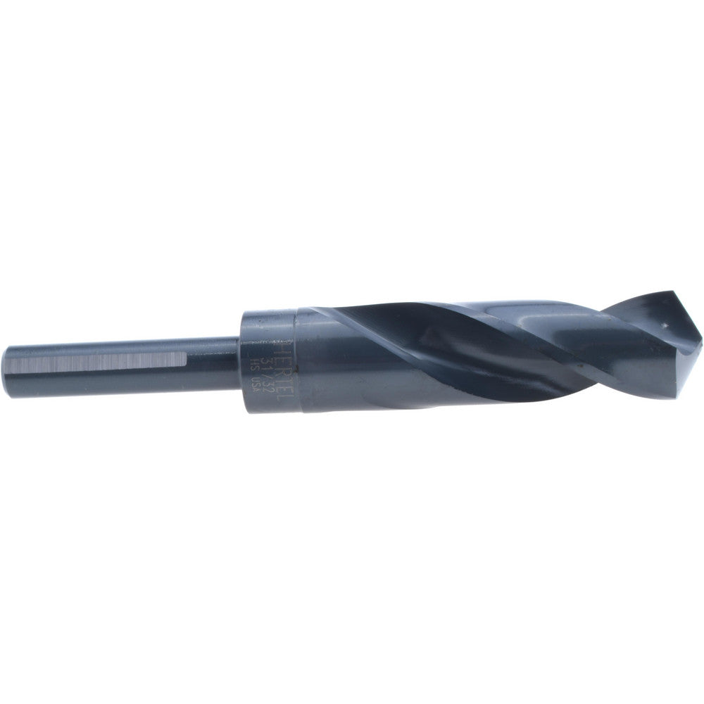 Hertel 77428886 Reduced Shank Drill Bit 31/32'' Dia, 1/2'' Shank Dia, 118 °, High Speed Steel