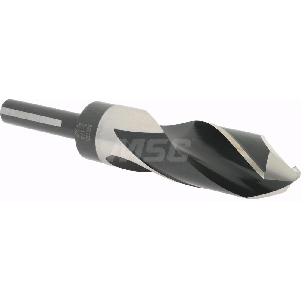 Hertel 77428977 Reduced Shank Drill Bit 1-1/8'' Dia, 1/2'' Shank Dia, 118 °, High Speed Steel
