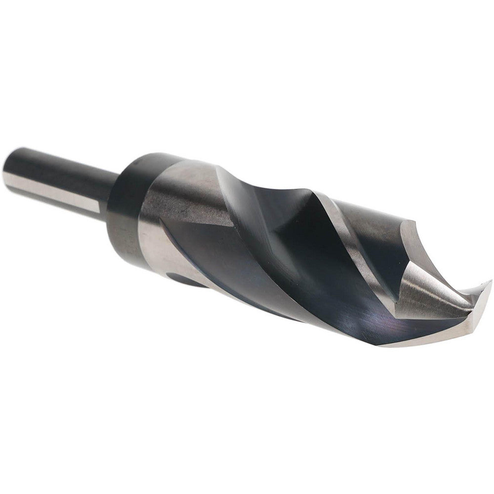 Hertel 77428985 Reduced Shank Drill Bit 1-9/64'' Dia, 1/2'' Shank Dia, 118 °, High Speed Steel