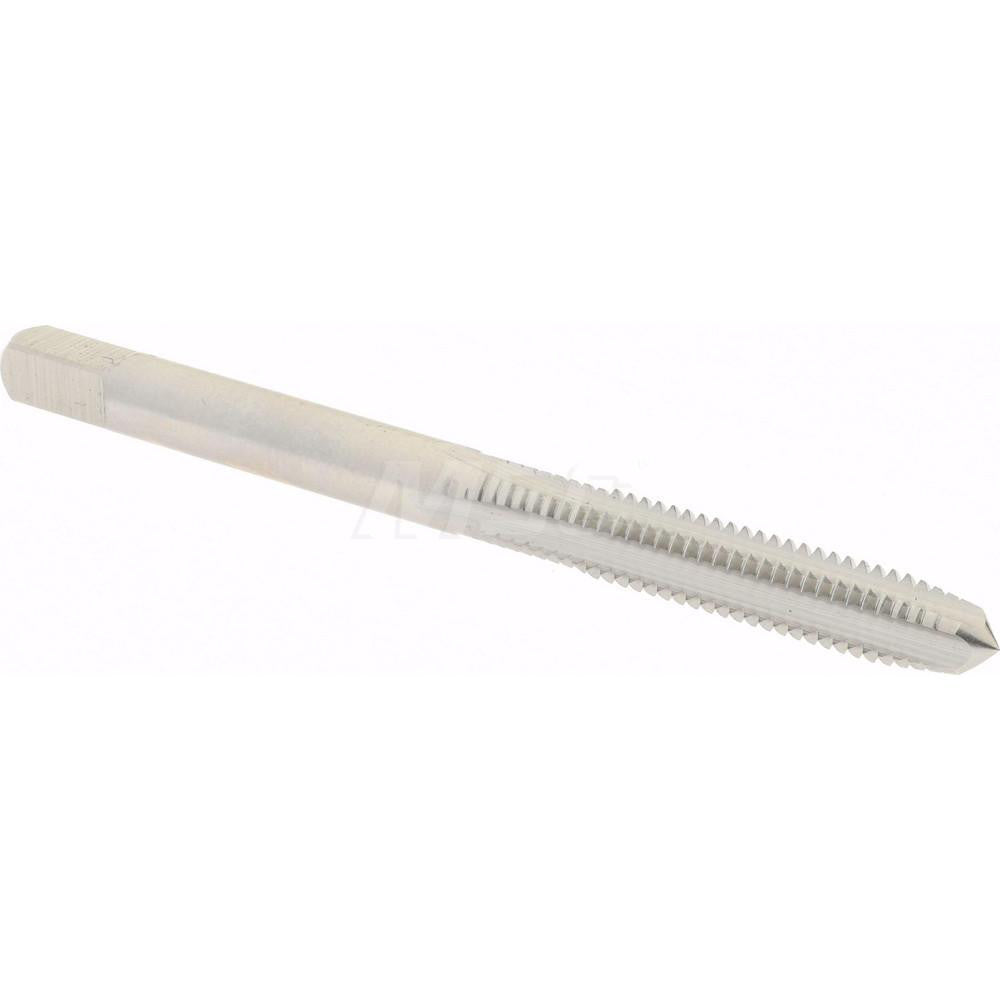 Hertel K014517AS Straight Flute Tap #8-32 UNC, 4 Flute, Plug Chamfer, High-Speed Steel, Bright/Uncoated Finish