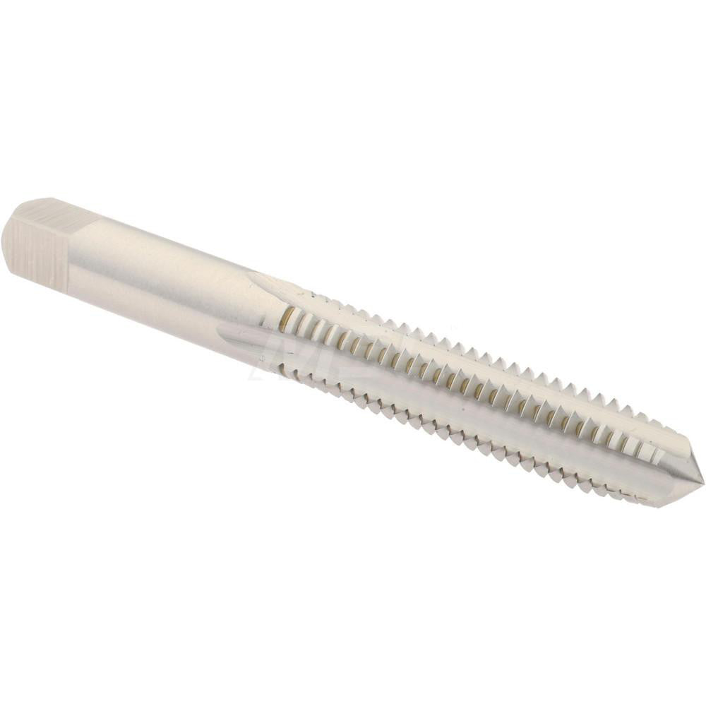 Hertel K008388AS Straight Flute Tap 5/16-18 UNC, 4 Flute, Plug Chamfer, High-Speed Steel, Bright/Uncoated Finish