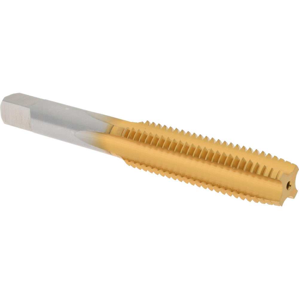 Hertel K027765AS25 Straight Flute Tap M12x1.75 Metric Coarse, 4 Flute, Plug Chamfer, 6H Class of Fit, High-Speed Steel, Bright/Uncoated Finish