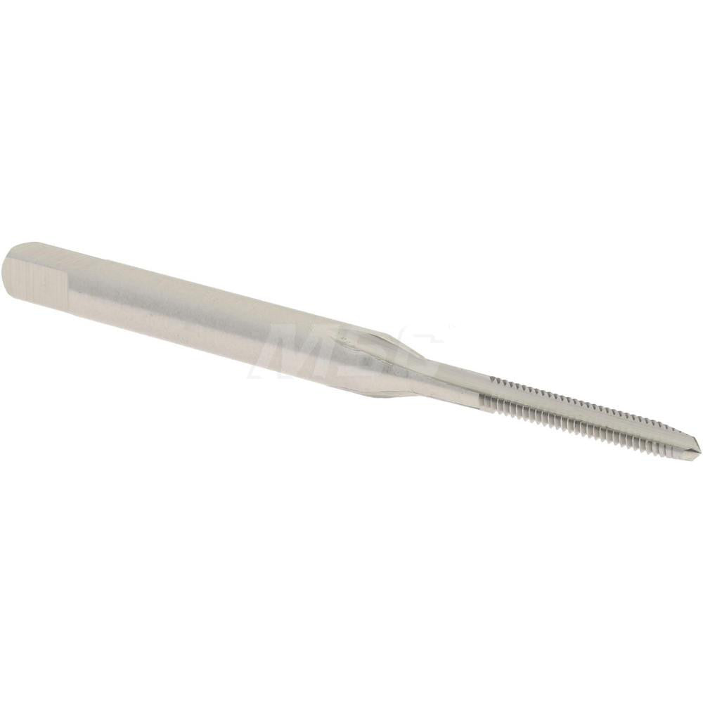 Hertel K027709AS Straight Flute Tap M2x0.4 Metric Coarse, 3 Flute, Plug Chamfer, 6H Class of Fit, High-Speed Steel, Bright/Uncoated Finish
