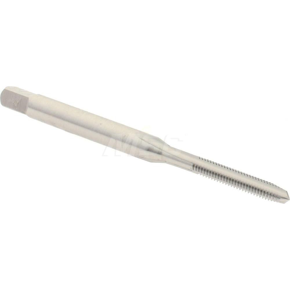 Hertel K027717AS Straight Flute Tap M2.5x0.45 Metric Coarse, 3 Flute, Plug Chamfer, 6H Class of Fit, High-Speed Steel, Bright/Uncoated Finish