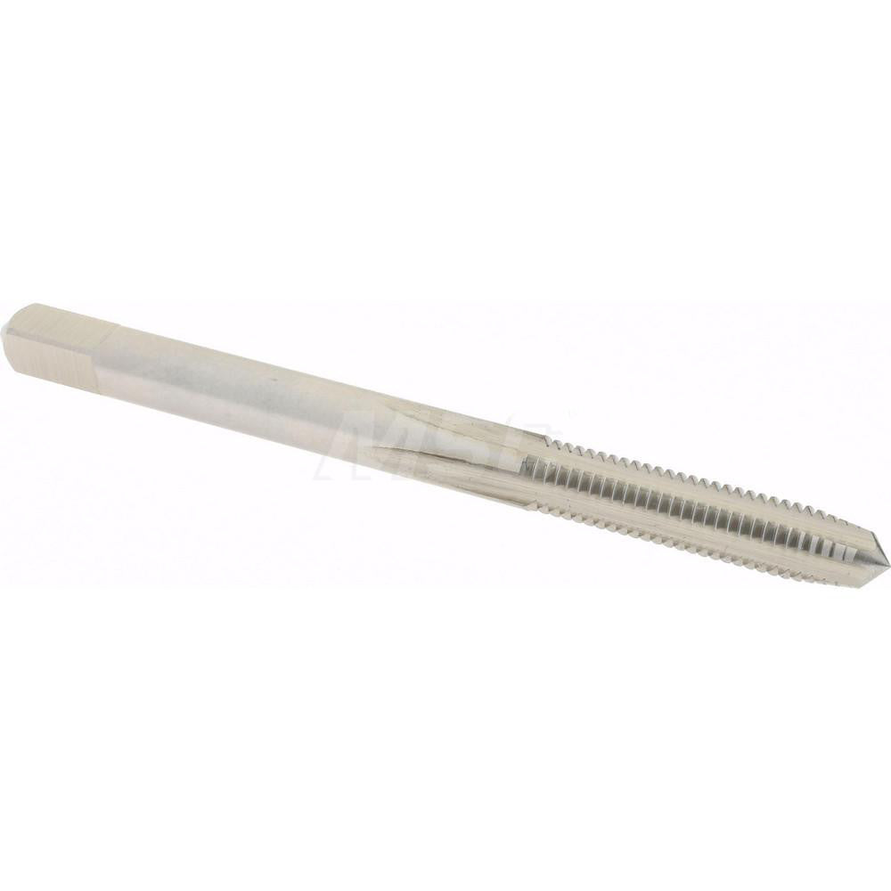 Hertel K027729AS Straight Flute Tap M4x0.7 Metric Coarse, 4 Flute, Plug Chamfer, 6H Class of Fit, High-Speed Steel, Bright/Uncoated Finish