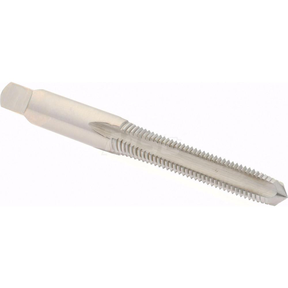Hertel K027745AS Straight Flute Tap M7x1 Metric Coarse, 4 Flute, Plug Chamfer, High-Speed Steel, Bright/Uncoated Finish