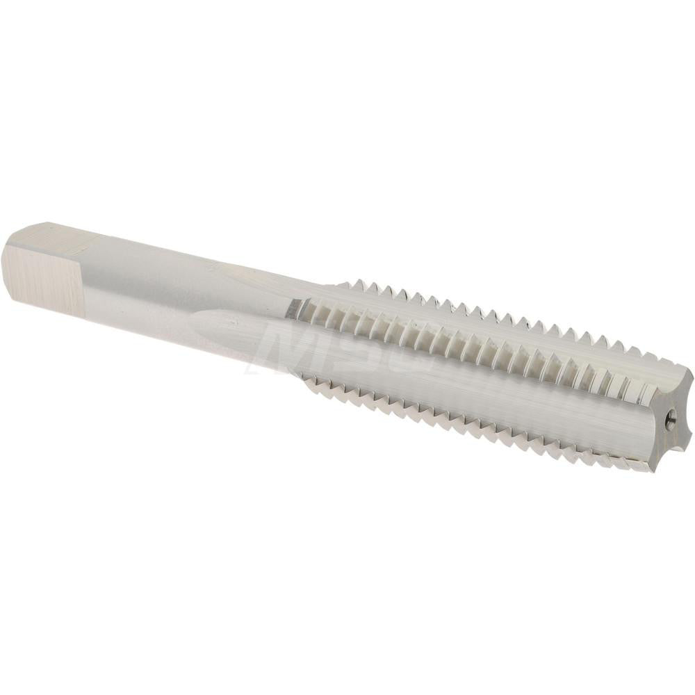 Hertel K027773AS Straight Flute Tap M14x2 Metric Coarse, 4 Flute, Plug Chamfer, 6H Class of Fit, High-Speed Steel, Bright/Uncoated Finish