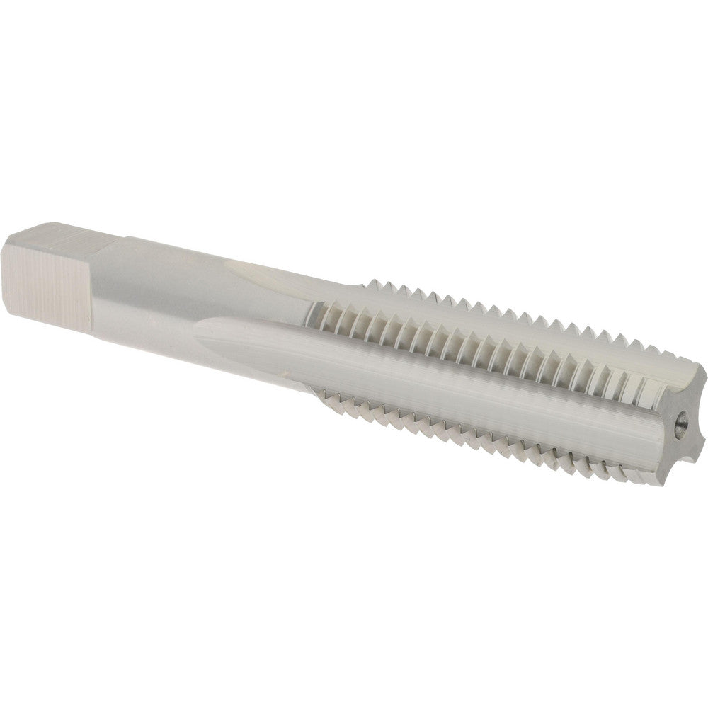 Hertel K027796AS Straight Flute Tap M20x2.5 Metric Coarse, 4 Flute, Plug Chamfer, 6H Class of Fit, High-Speed Steel, Bright/Uncoated Finish