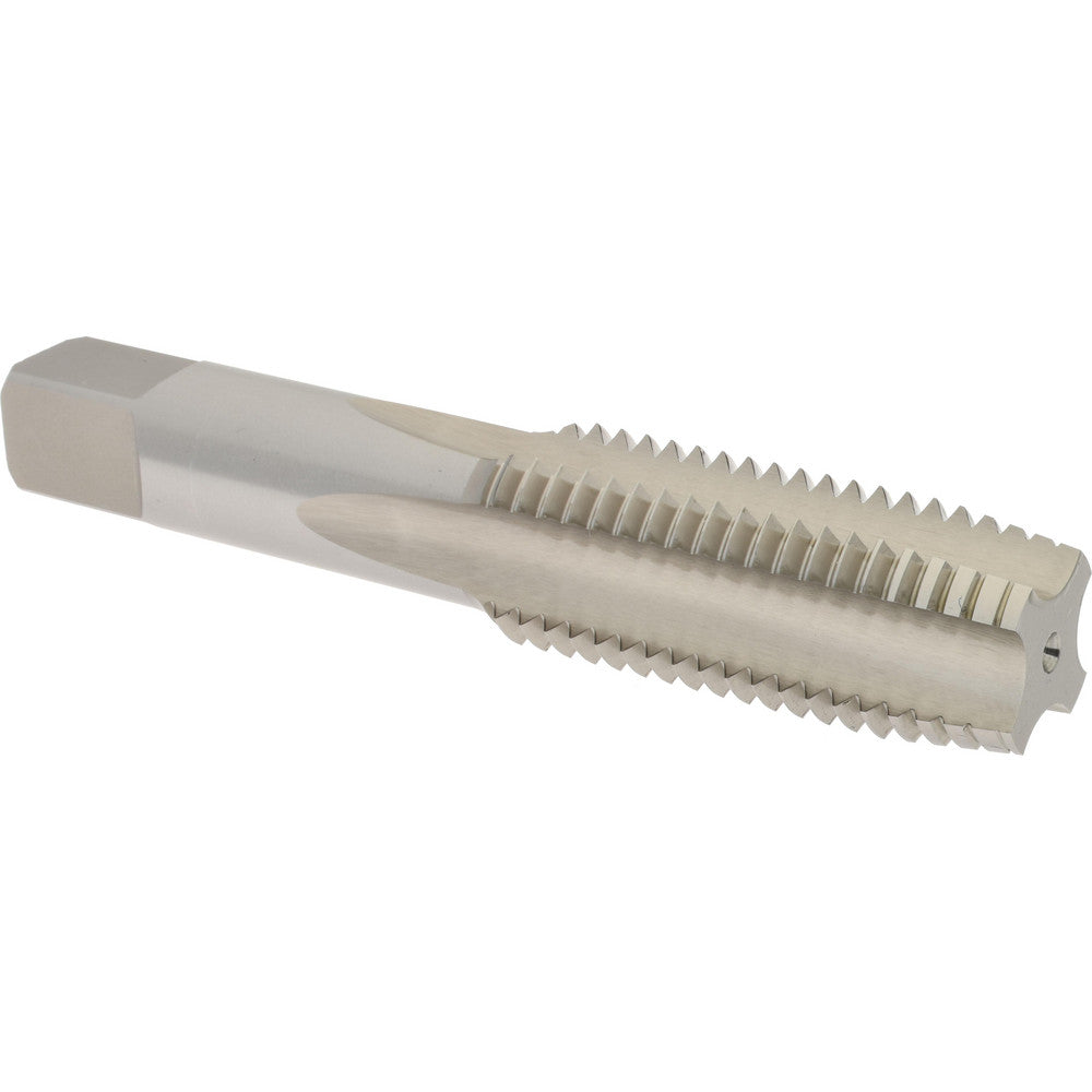 Hertel K027809AS Straight Flute Tap M24x3 Metric Coarse, 4 Flute, Plug Chamfer, 6H Class of Fit, High-Speed Steel, Bright/Uncoated Finish