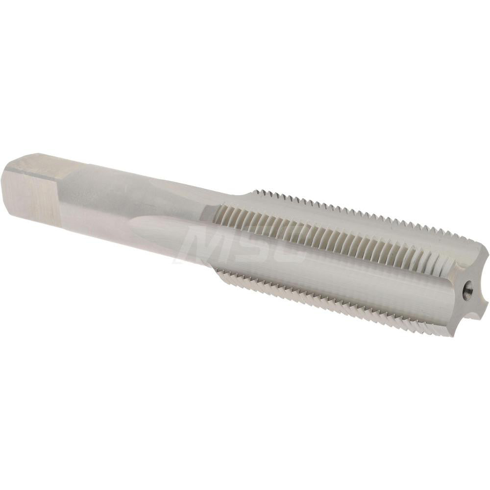 Hertel K027793AS Straight Flute Tap M18x1.5 Metric Fine, 4 Flute, Plug Chamfer, High-Speed Steel, Bright/Uncoated Finish
