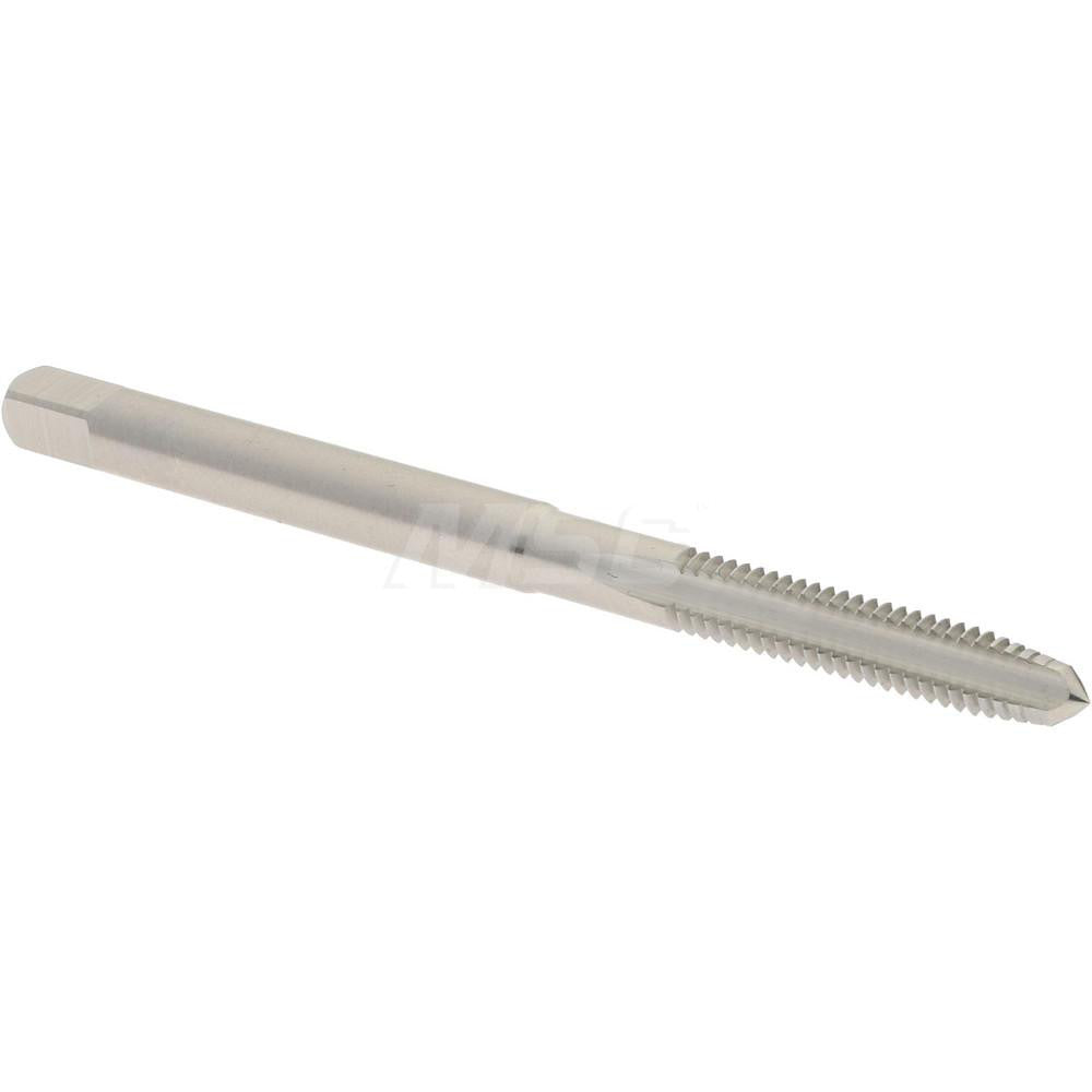 Hertel K008116AS Straight Flute Tap #5-40 UNC, 3 Flute, Plug Chamfer, 2B & 3B Class of Fit, High-Speed Steel, Bright/Uncoated Finish
