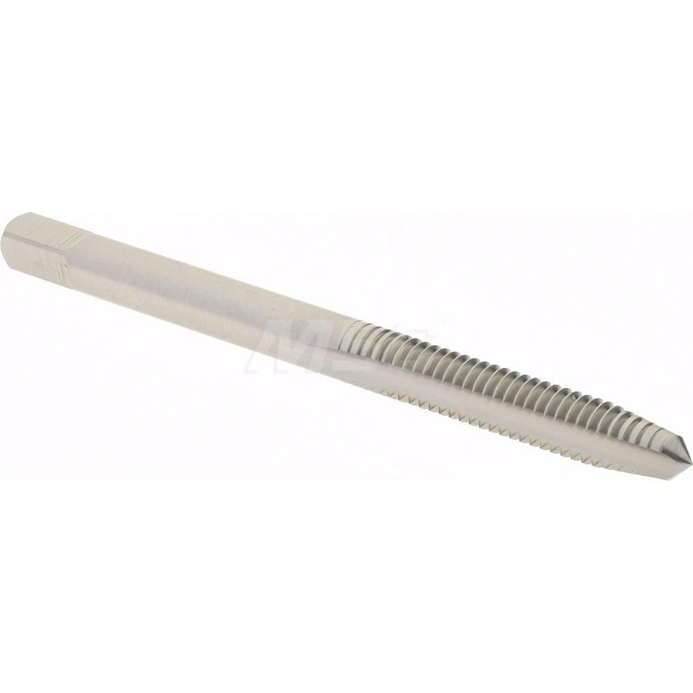 Hertel K008189AS Straight Flute Tap #8-32 UNC, 2 Flute, Plug Chamfer, 3B Class of Fit, High-Speed Steel, Bright/Uncoated Finish
